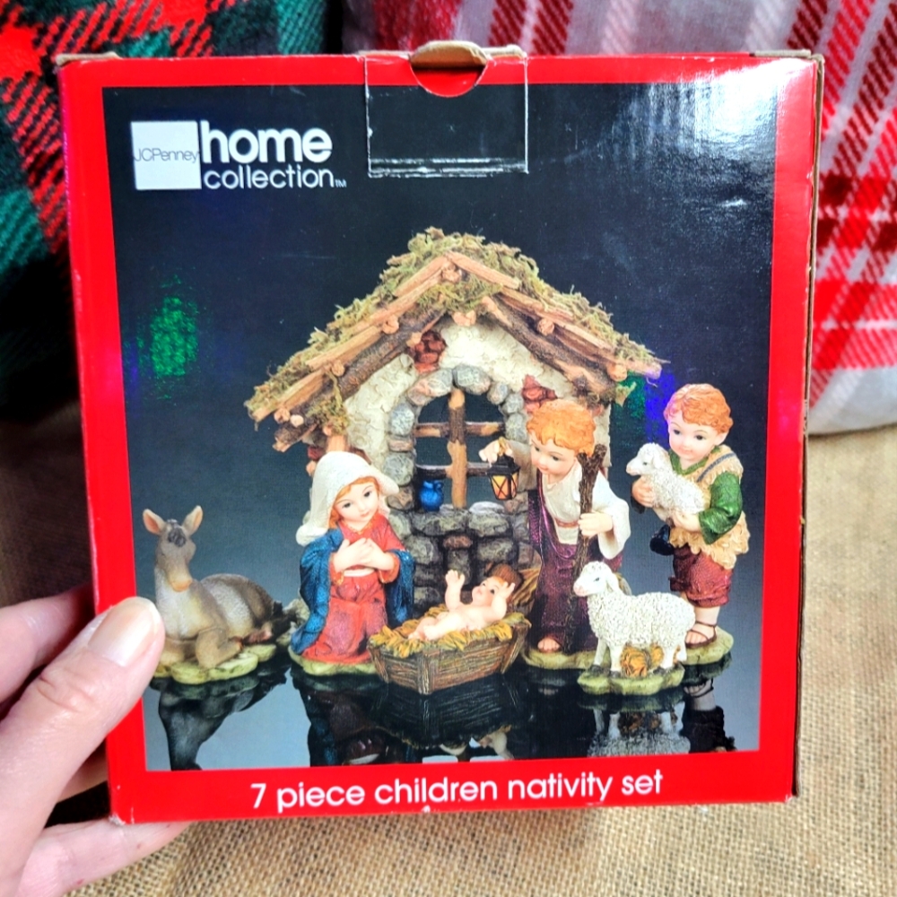 JC penny home collection children nativity set 7 pieces